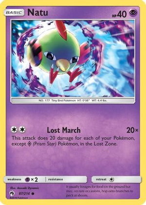 Natu 87/214 - Lost Thunder - Poke-Collect