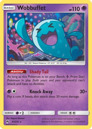Wobbuffet 93/214 - Lost Thunder Reverse Holofoil - Poke-Collect