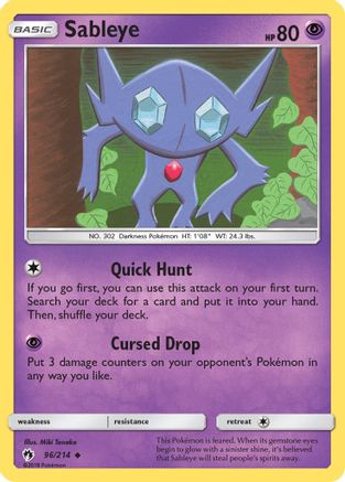 Sableye 96/214 - SM  Lost Thunder - Poke-Collect