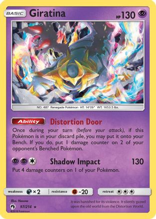 Giratina 97/214 - SM  Lost Thunder Holofoil - Poke-Collect