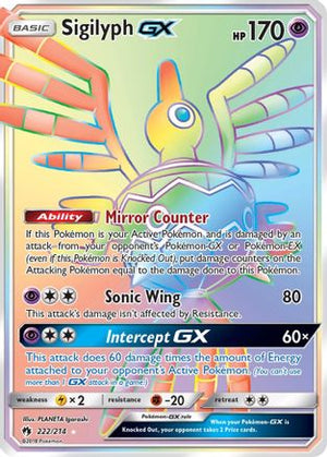 Sigilyph GX (Secret) 222/214 - SM  Lost Thunder Holofoil - Poke-Collect