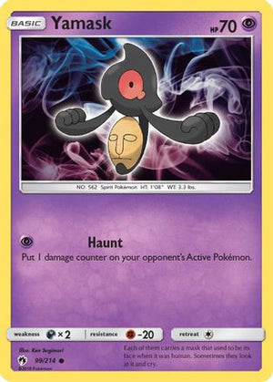 Yamask 99/214 - Lost Thunder Reverse Holofoil - Poke-Collect