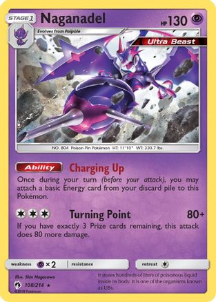 Naganadel 108/214 - SM  Lost Thunder Holofoil - Poke-Collect