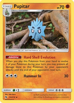 Pupitar 116/214 - SM  Lost Thunder - Poke-Collect