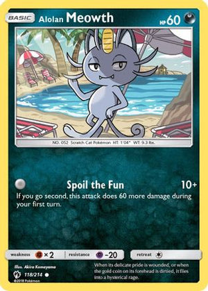 Alolan Meowth 118/214 - Lost Thunder - Poke-Collect
