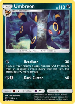 Umbreon 120/214 - Lost Thunder Reverse Holofoil - Poke-Collect