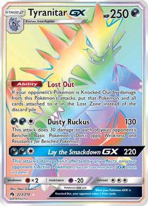 Tyranitar-GX 223/214 - Lost Thunder Holofoil - Poke-Collect