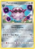 Forretress 124/214 - SM  Lost Thunder Reverse Holofoil - Poke-Collect