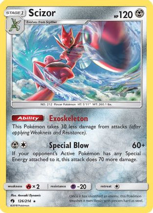 Scizor 126/214 - SM  Lost Thunder Holofoil - Poke-Collect