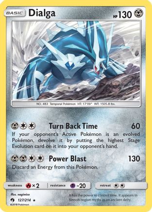 Dialga 127/214 - SM  Lost Thunder Reverse Holofoil - Poke-Collect