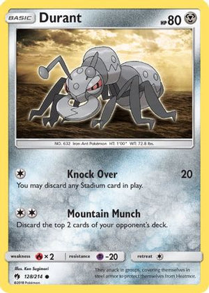 Durant 128/214 - SM  Lost Thunder Reverse Holofoil - Poke-Collect
