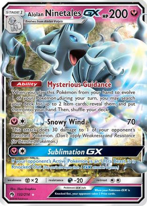 Alolan Ninetales-GX 132/214 - Lost Thunder Holofoil - Poke-Collect