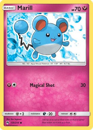 Marill 135/214 - SM  Lost Thunder Reverse Holofoil - Poke-Collect