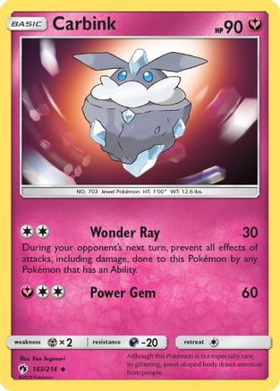Carbink (143) 143/214 - SM  Lost Thunder - Poke-Collect