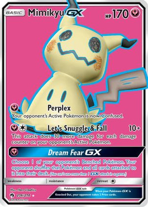 Mimikyu GX (Full Art) 206/214 - SM  Lost Thunder Holofoil - Poke-Collect