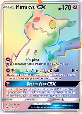 Mimikyu GX (Secret) 226/214 - SM  Lost Thunder Holofoil - Poke-Collect