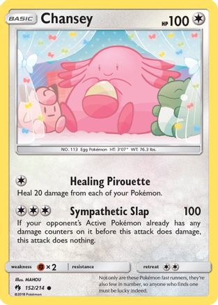 Chansey 152/214 - SM  Lost Thunder - Poke-Collect