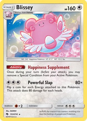 Blissey 153/214 - Lost Thunder Holofoil