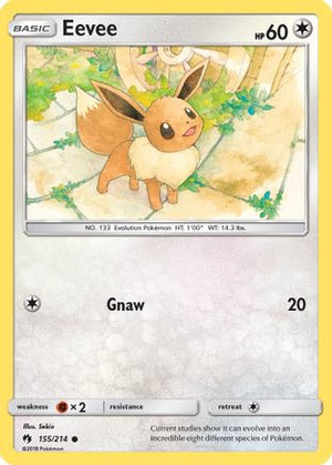 Eevee 155/214 - SM  Lost Thunder Reverse Holofoil - Poke-Collect
