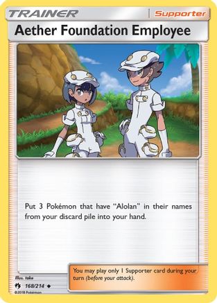 Aether Foundation Employee 168/214 - Lost Thunder - Poke-Collect