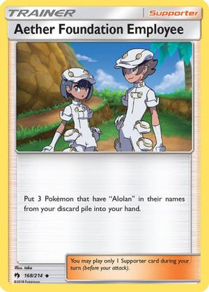 Aether Foundation Employee 168/214 - Lost Thunder - Poke-Collect