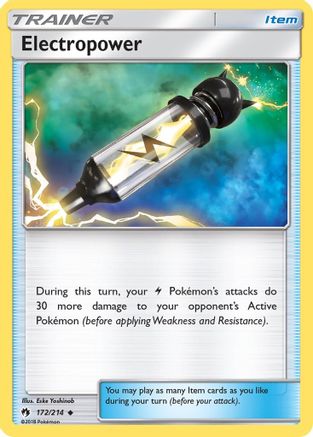 Electropower 172/214 - SM  Lost Thunder Reverse Holofoil - Poke-Collect
