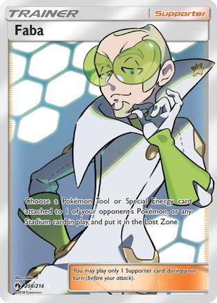 Faba 208/214 - Lost Thunder Holofoil - Poke-Collect