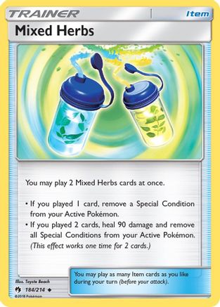 Mixed Herbs 184/214 - SM  Lost Thunder Reverse Holofoil - Poke-Collect