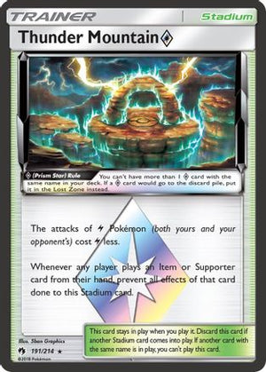 Thunder Mountain ◇ 191/214 - Lost Thunder Holofoil - Poke-Collect