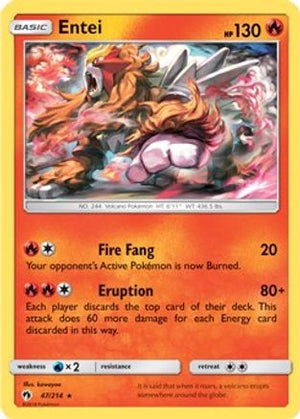 Entei - 47/214 (SM Lost Thunder) 47 - Deck Exclusives Holofoil - Poke-Collect