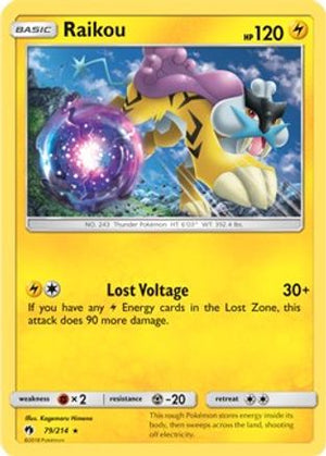 Raikou - 79/214 (SM Lost Thunder) 79 - Deck Exclusives Holofoil - Poke-Collect