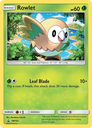 Rowlet SM153/248 - SM Black Star Promos Holofoil - Poke-Collect