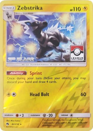 Zebstrika - 82/214 (League Challenge) [2nd Place] 82 - League & Championship Cards Reverse Holofoil - Poke-Collect