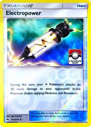Electropower - 172/214 (League Cup) 172 - League & Championship Cards Reverse Holofoil - Poke-Collect