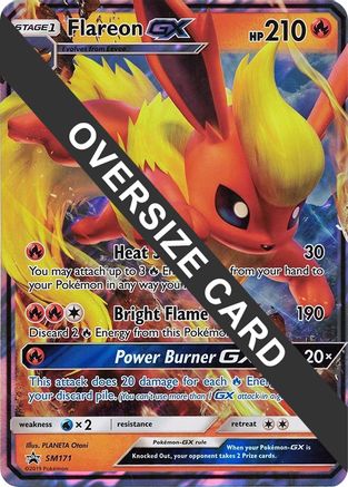 Flareon GX - SM171 (SM Black Star Promo) SM171 - Jumbo Cards Holofoil - Poke-Collect