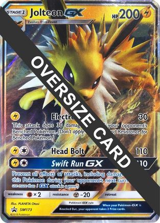 Jolteon GX - SM173 (SM Black Star Promo) SM173 - Jumbo Cards Holofoil - Poke-Collect