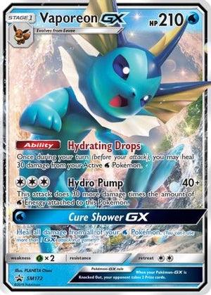 Vaporeon-GX SM172/248 - SM Black Star Promos Holofoil - Poke-Collect