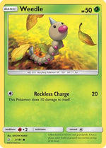 Weedle 3/181 - Team Up Reverse Holofoil - Poke-Collect