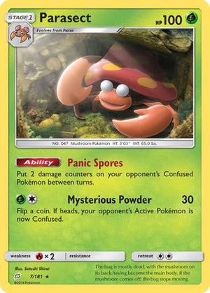 Parasect 7/181 - Team Up Reverse Holofoil - Poke-Collect