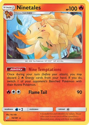 Ninetales 16/181 - Team Up Reverse Holofoil - Poke-Collect