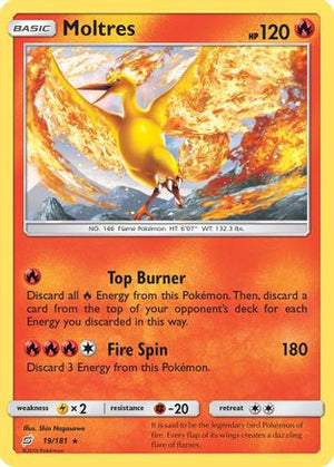 Moltres 19/181 - Team Up Reverse Holofoil - Poke-Collect