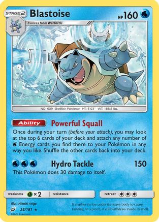 Blastoise 25/181 - Team Up Reverse Holofoil - Poke-Collect