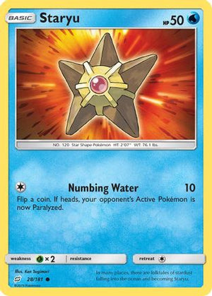 Staryu 28/181 - Team Up Reverse Holofoil - Poke-Collect