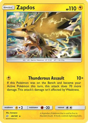 Zapdos 40/181 - Team Up Holofoil - Poke-Collect