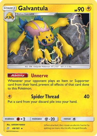 Galvantula 48/181 - SM  Team Up Reverse Holofoil - Poke-Collect