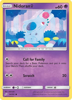 Nidoran ♀ 54/181 - Team Up Reverse Holofoil - Poke-Collect