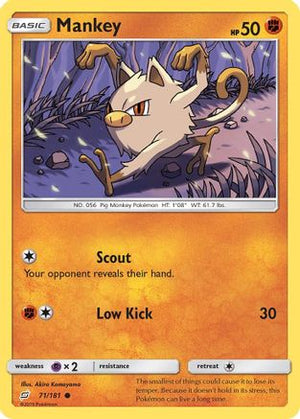 Mankey 71/181 - Team Up - Poke-Collect