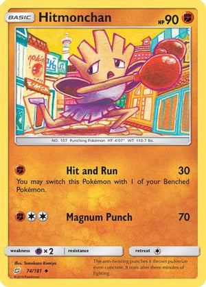 Hitmonchan 74/181 - SM  Team Up Reverse Holofoil - Poke-Collect