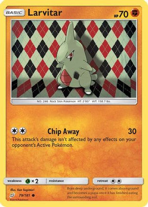 Larvitar 79/181 - SM  Team Up Reverse Holofoil - Poke-Collect