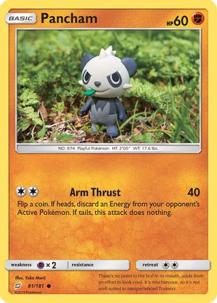 Pancham 81/181 - Team Up Reverse Holofoil - Poke-Collect